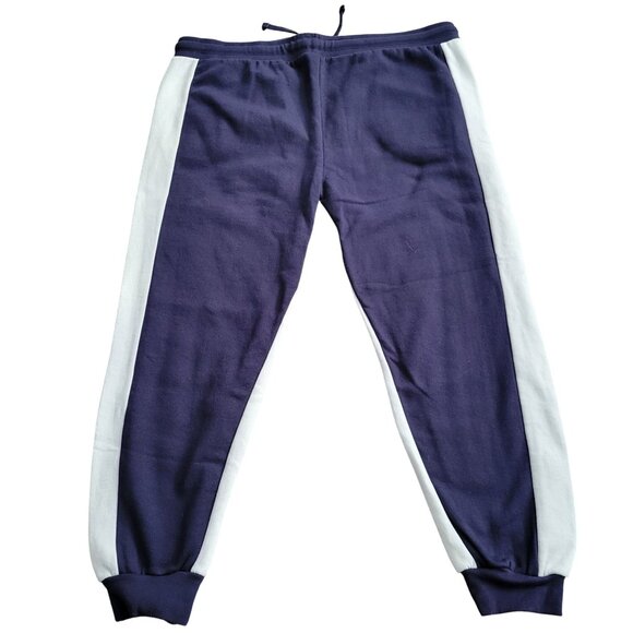 90s Nike Mens 3X Navy Tracksuit Set Hooded Jacket & Joggers White Tag Embroidere - Picture 2 of 16